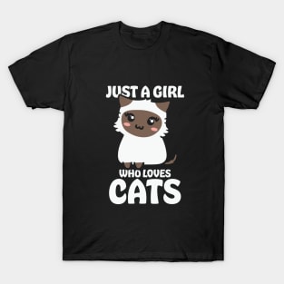 Just A Girl Who Loves Cats T-Shirt